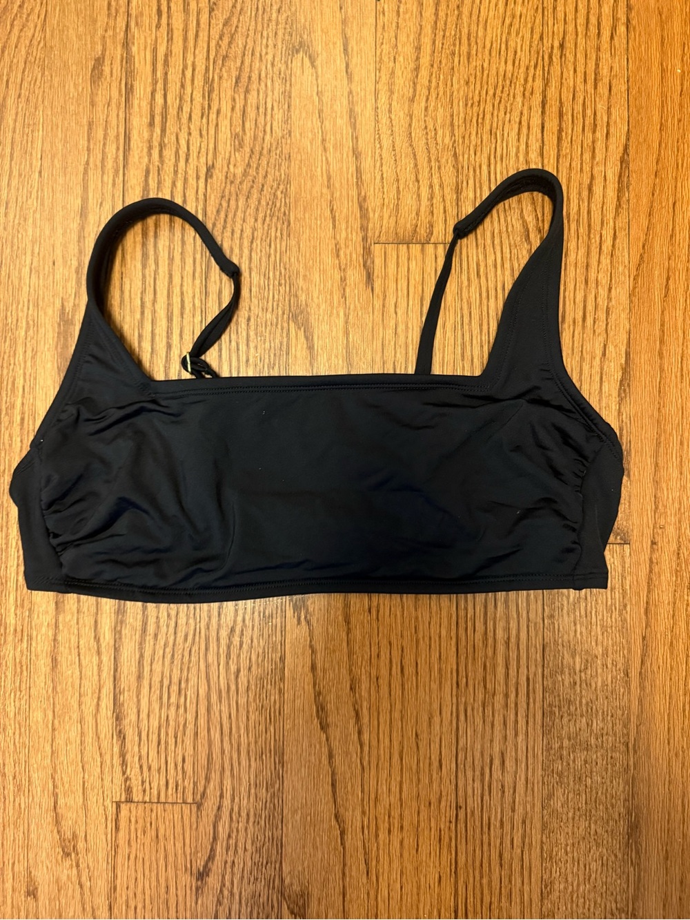 Kona Sol Black Square Neck Bralette Bikini Top